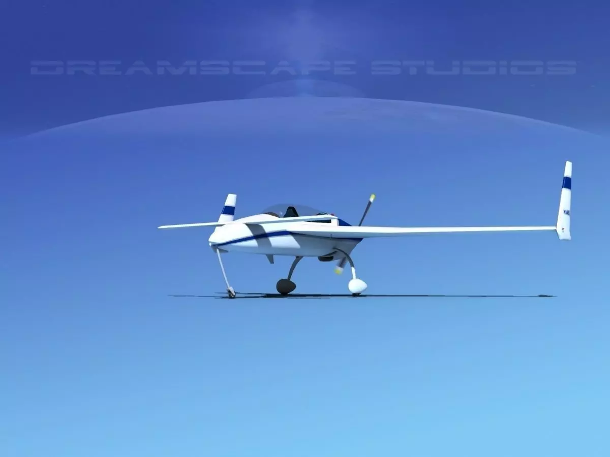 Rutan Long-EZ V04 3D model_0