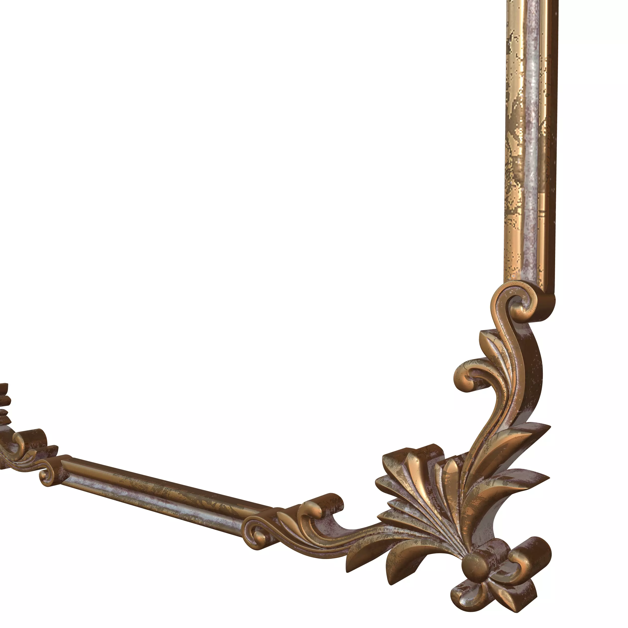 Frame Mirror Ornamental Elegant Classic Vol 03 3D model_5