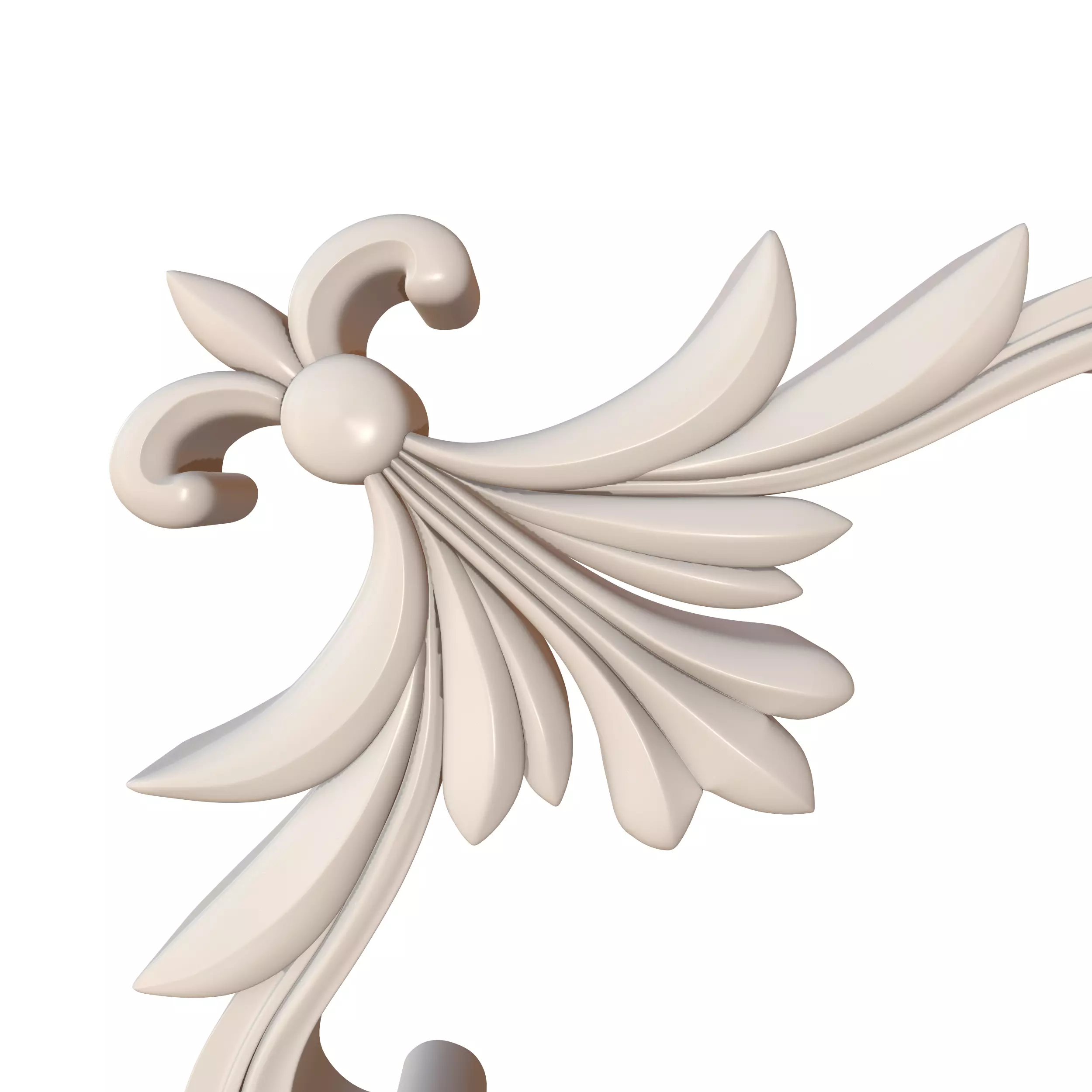 Frame Mirror Ornamental Elegant Classic Vol 03 3D model_11