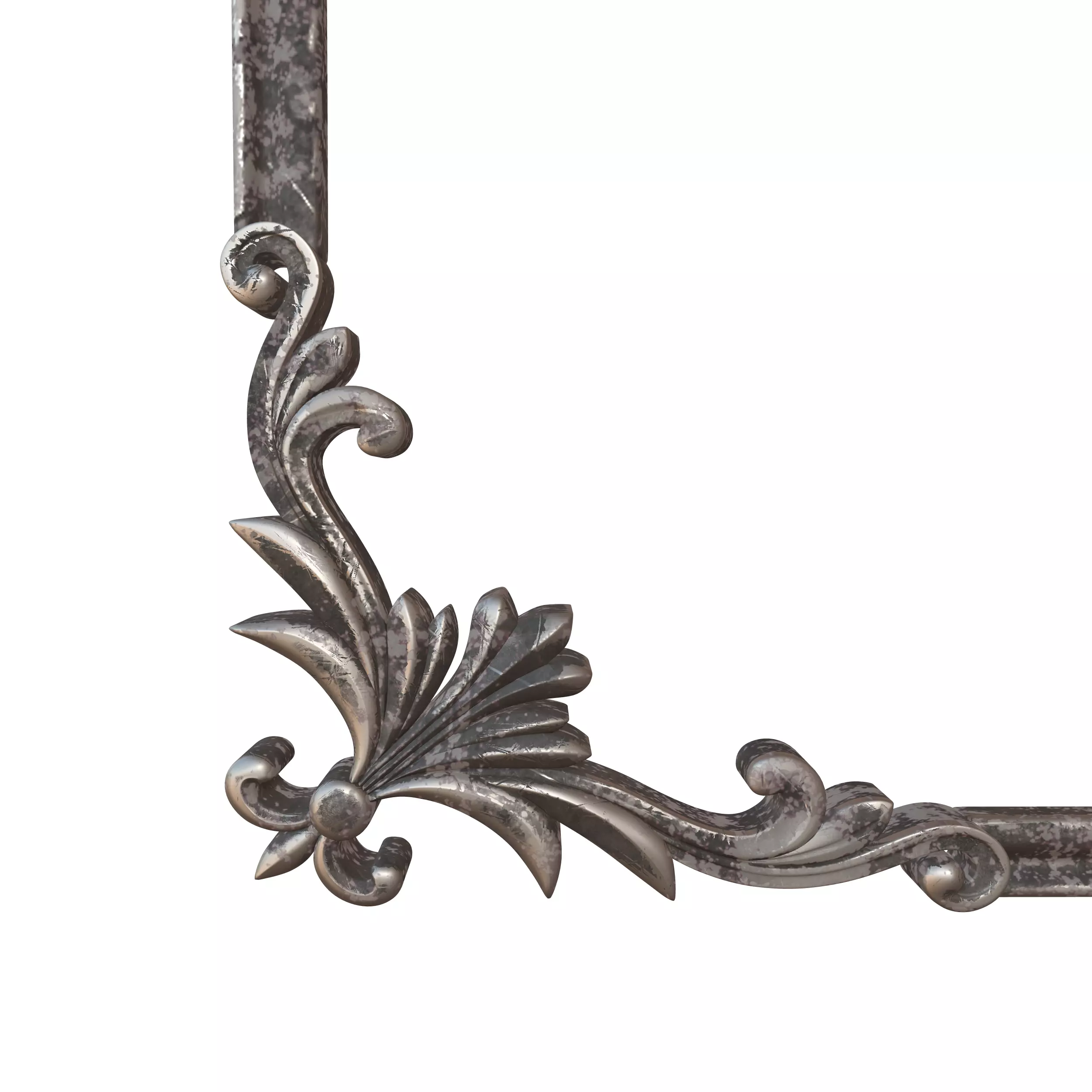 Frame Mirror Ornamental Elegant Classic Vol 03 3D model_8