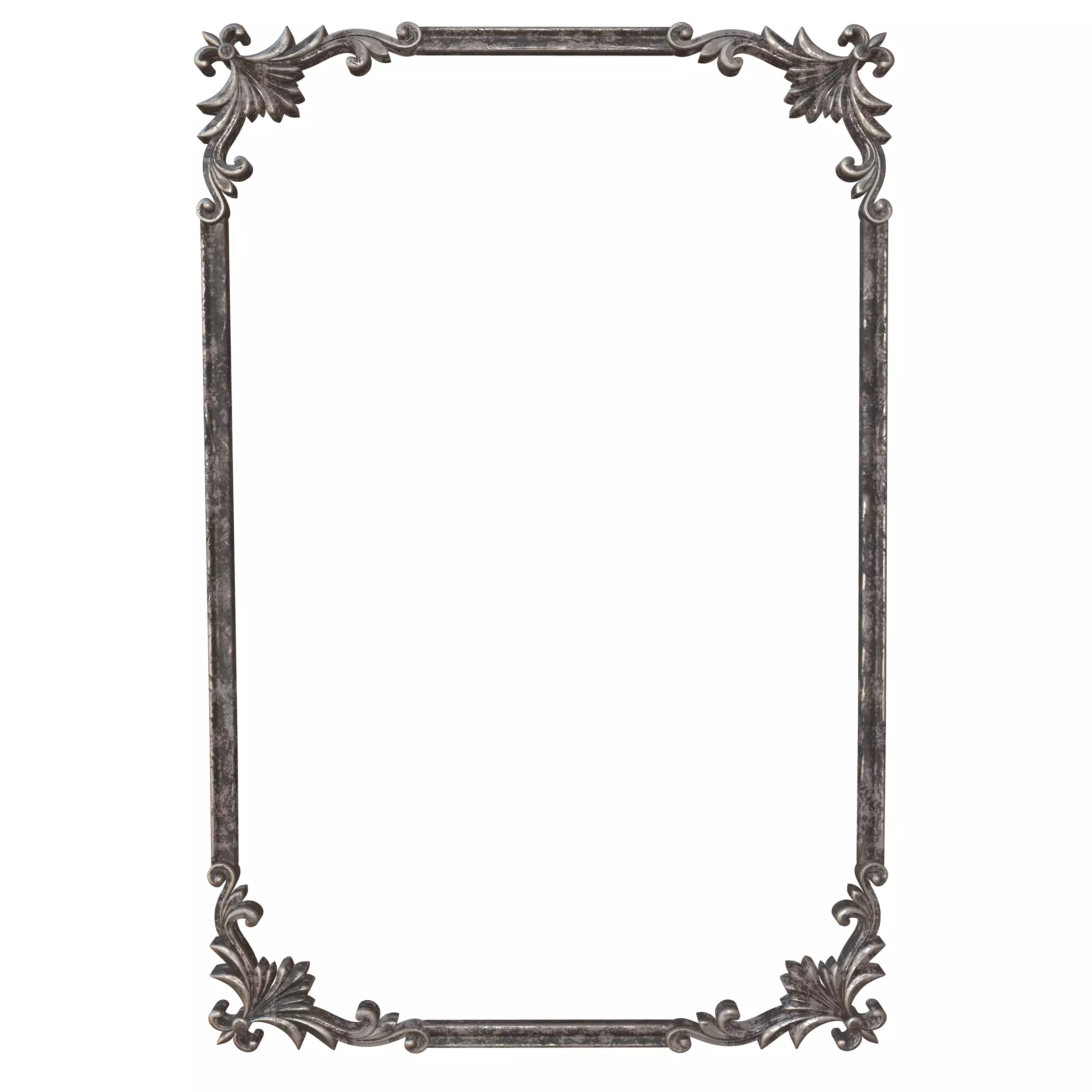 Frame Mirror Ornamental Elegant Classic Vol 03 3D model_7
