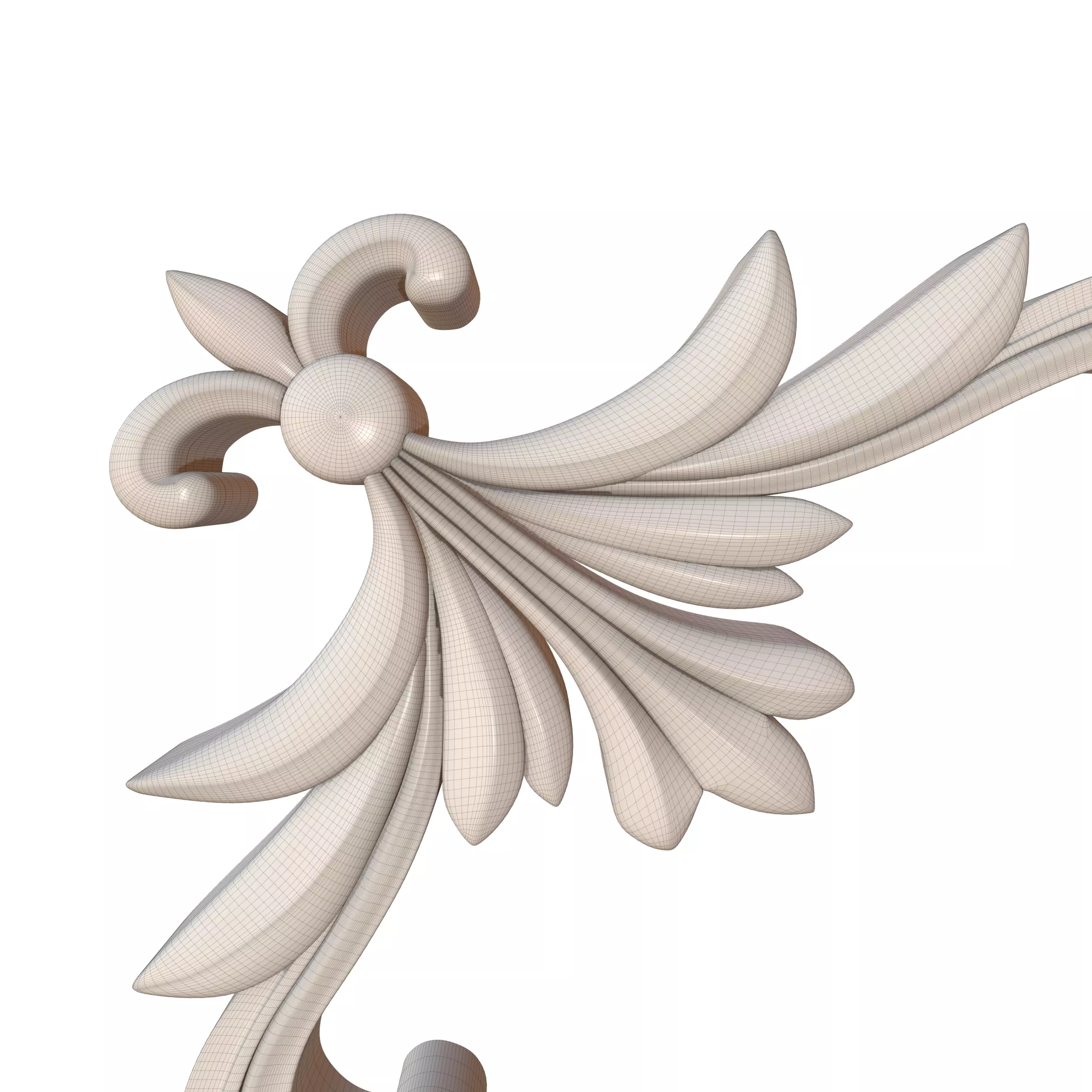 Frame Mirror Ornamental Elegant Classic Vol 03 3D model_15