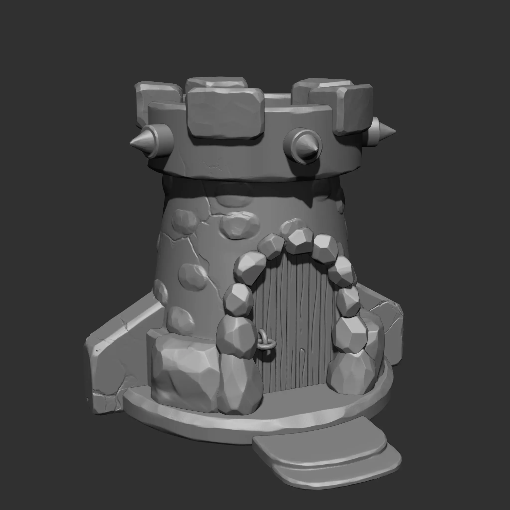 Stylized House IMM Brush Pack 5 in One 3D model_6