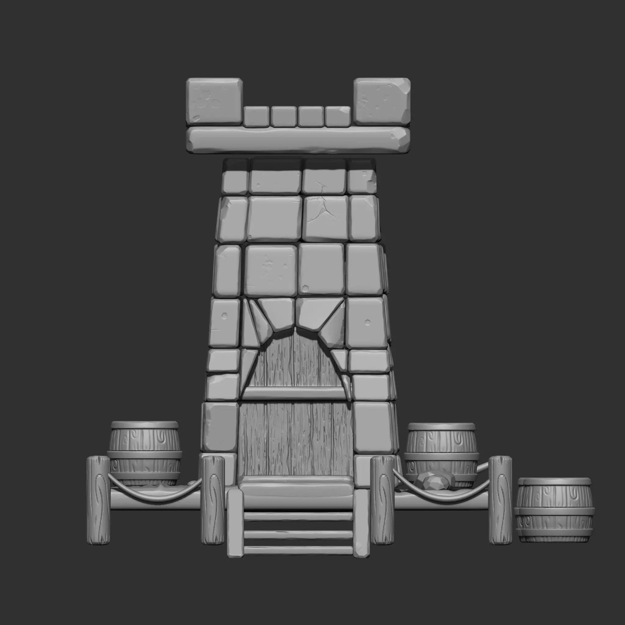 Stylized House IMM Brush Pack 5 in One 3D model_16