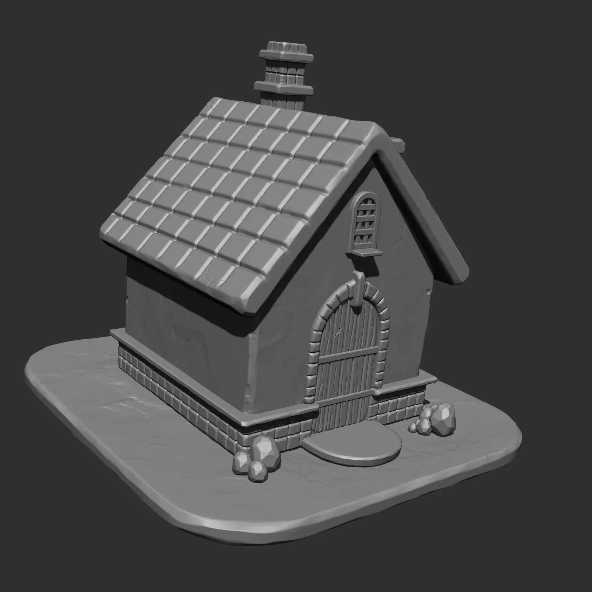 Stylized House IMM Brush Pack 5 in One 3D model_10