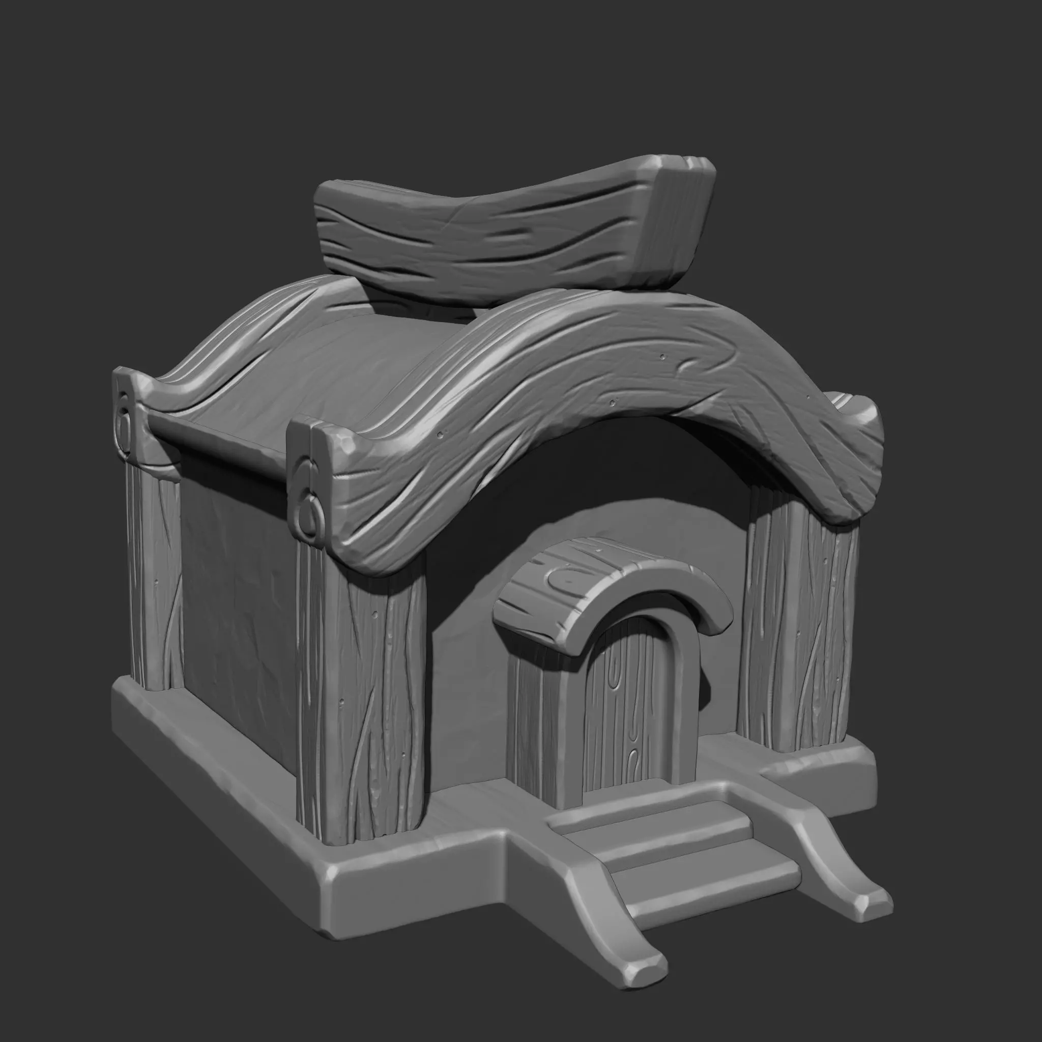 Stylized House IMM Brush Pack 5 in One 3D model_2