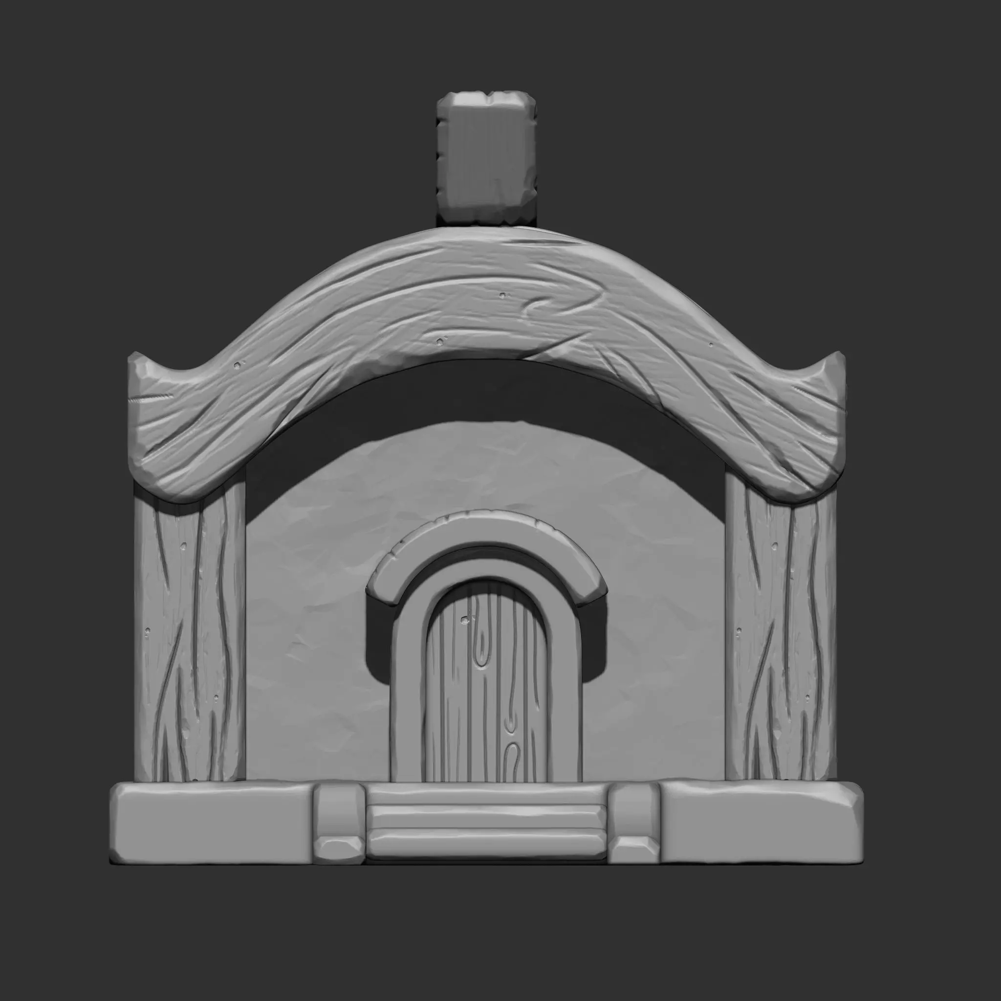 Stylized House IMM Brush Pack 5 in One 3D model_20