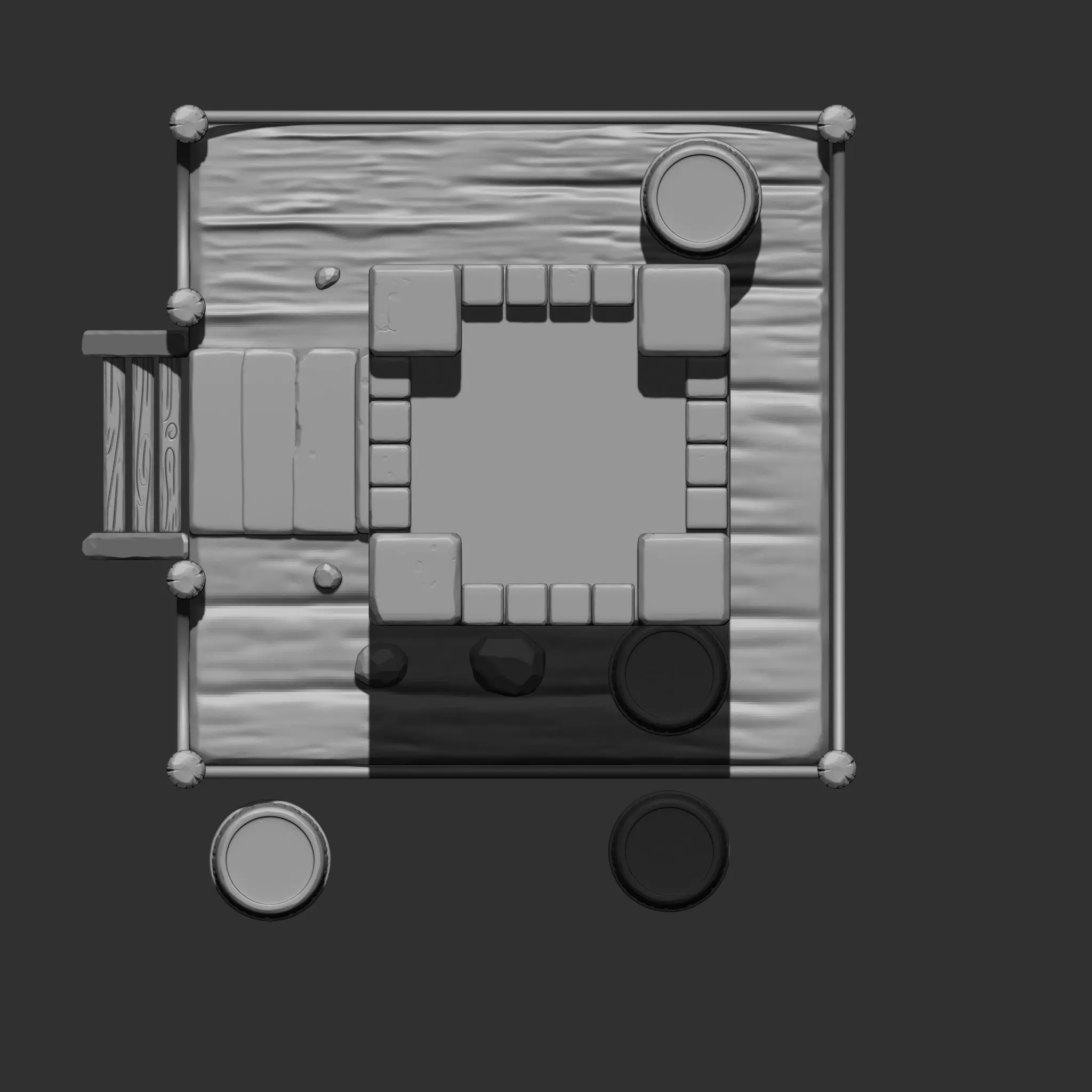 Stylized House IMM Brush Pack 5 in One 3D model_19