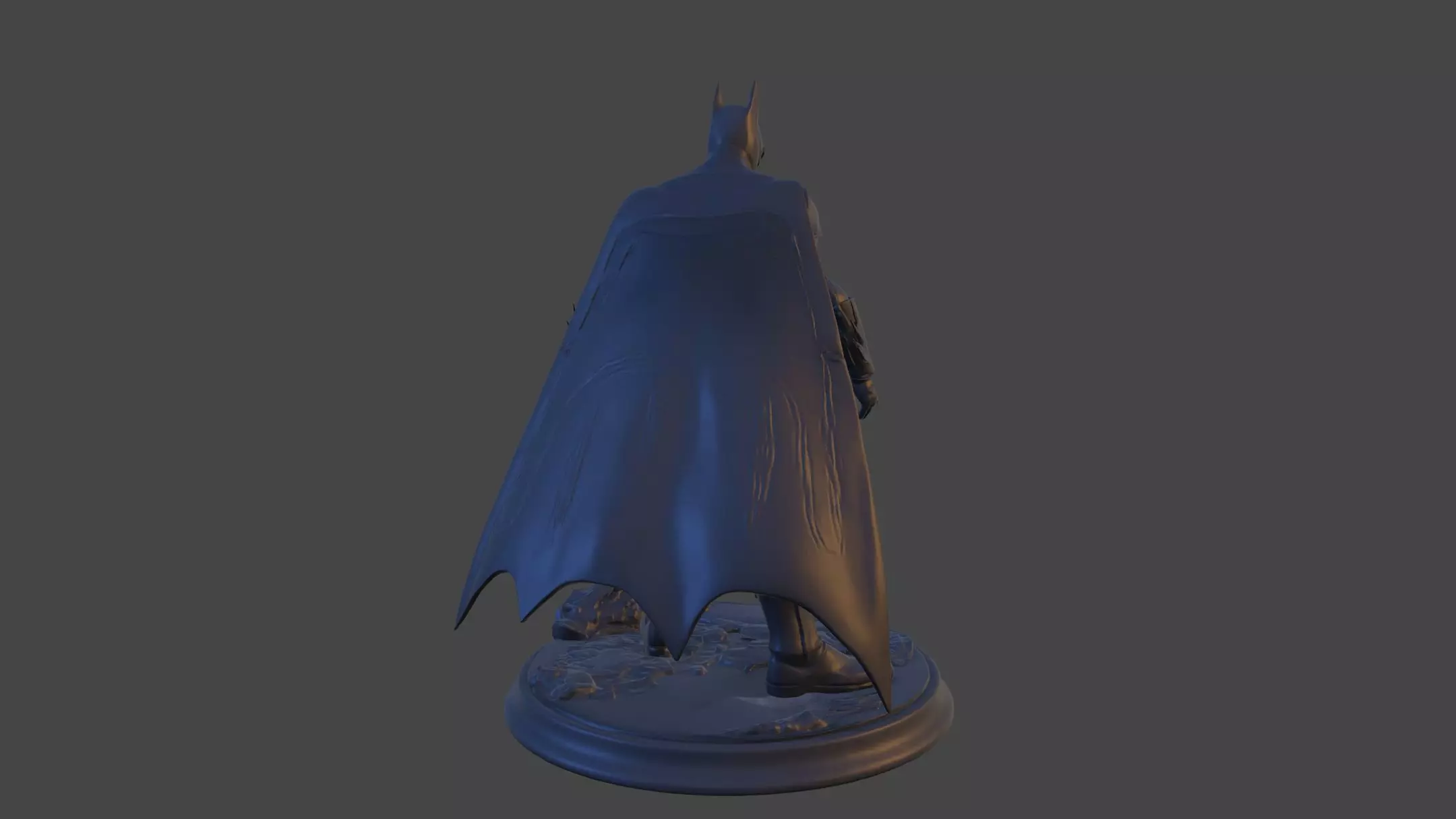Dark Vigilante High-Poly 3D Print Figurine 3D print model_27