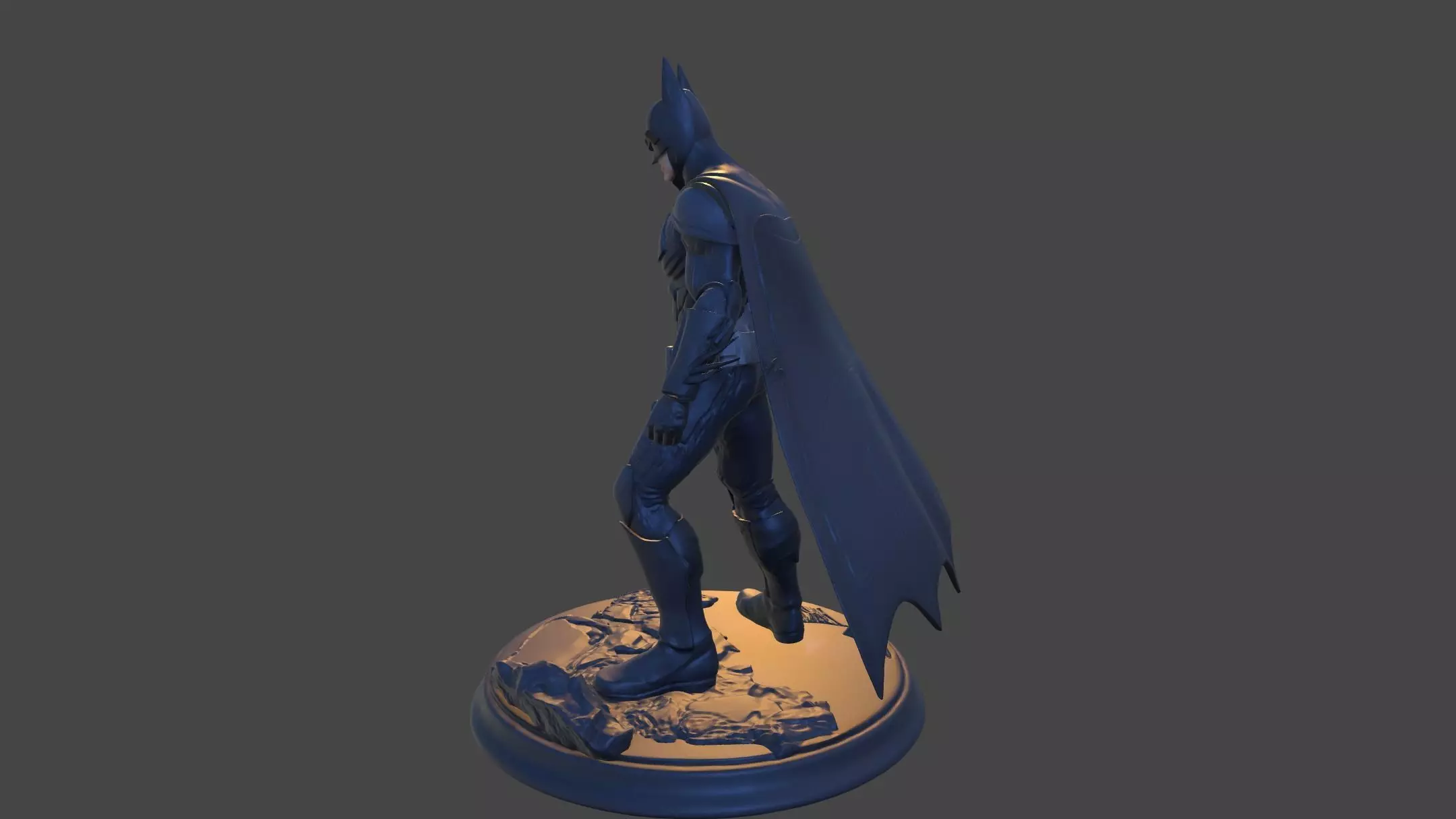 Dark Vigilante High-Poly 3D Print Figurine 3D print model_25