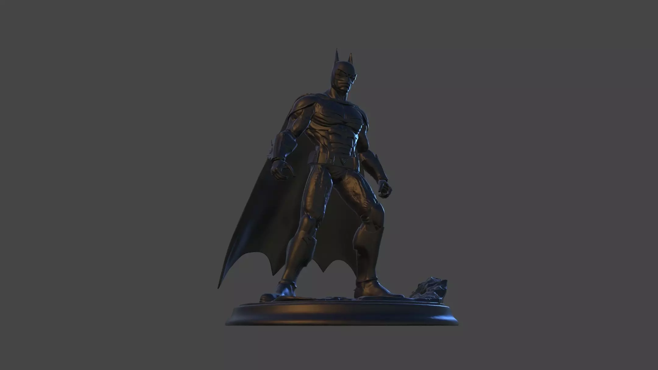 Dark Vigilante High-Poly 3D Print Figurine 3D print model_15