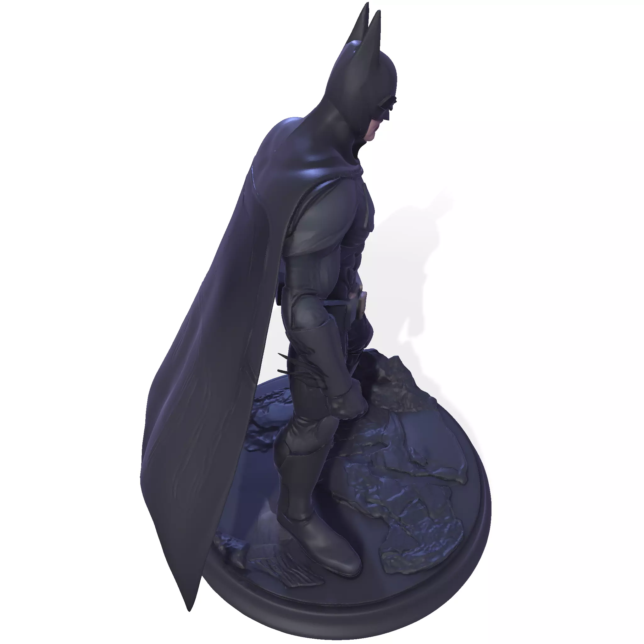 Dark Vigilante High-Poly 3D Print Figurine 3D print model_7