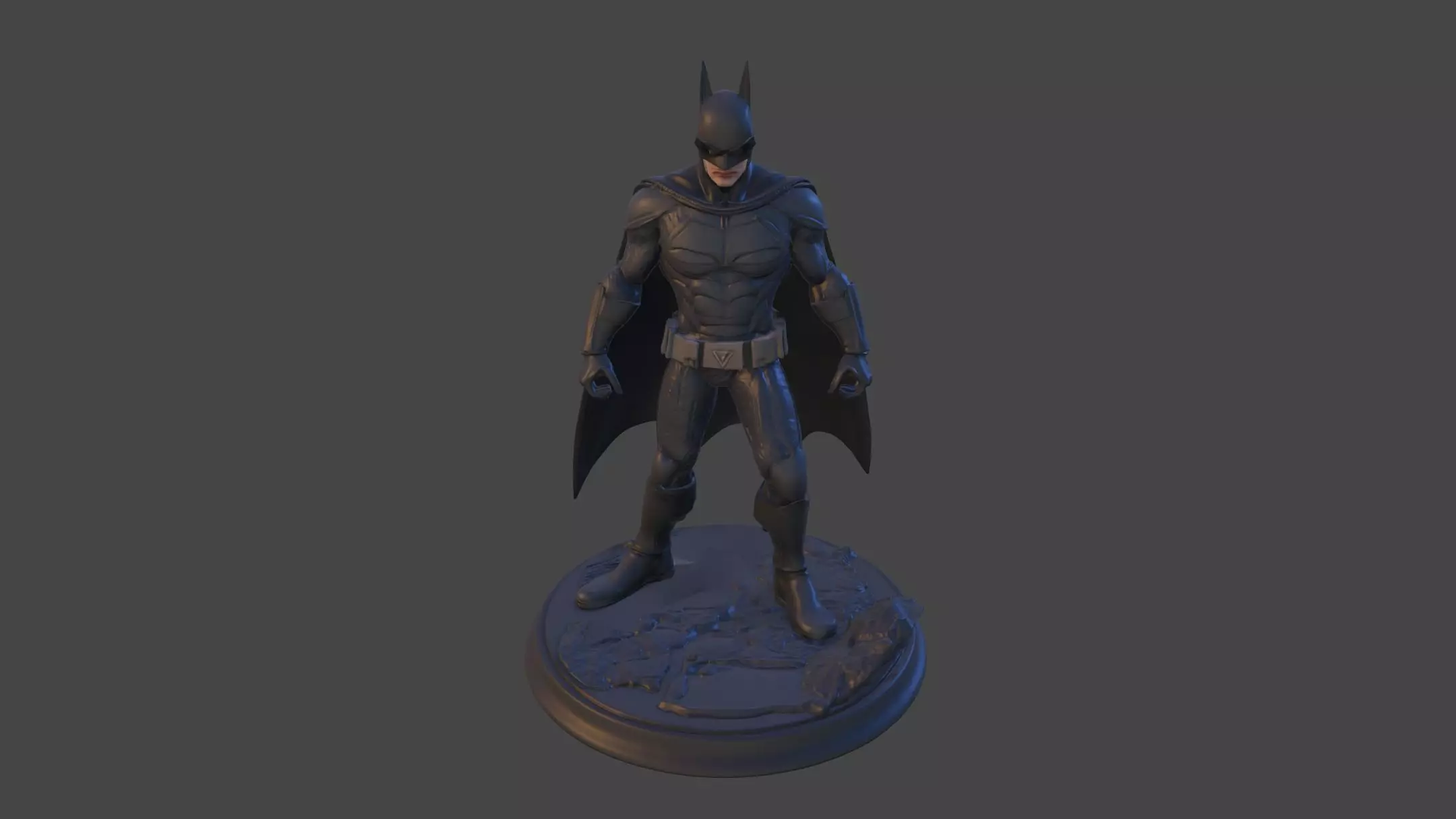 Dark Vigilante High-Poly 3D Print Figurine 3D print model_9
