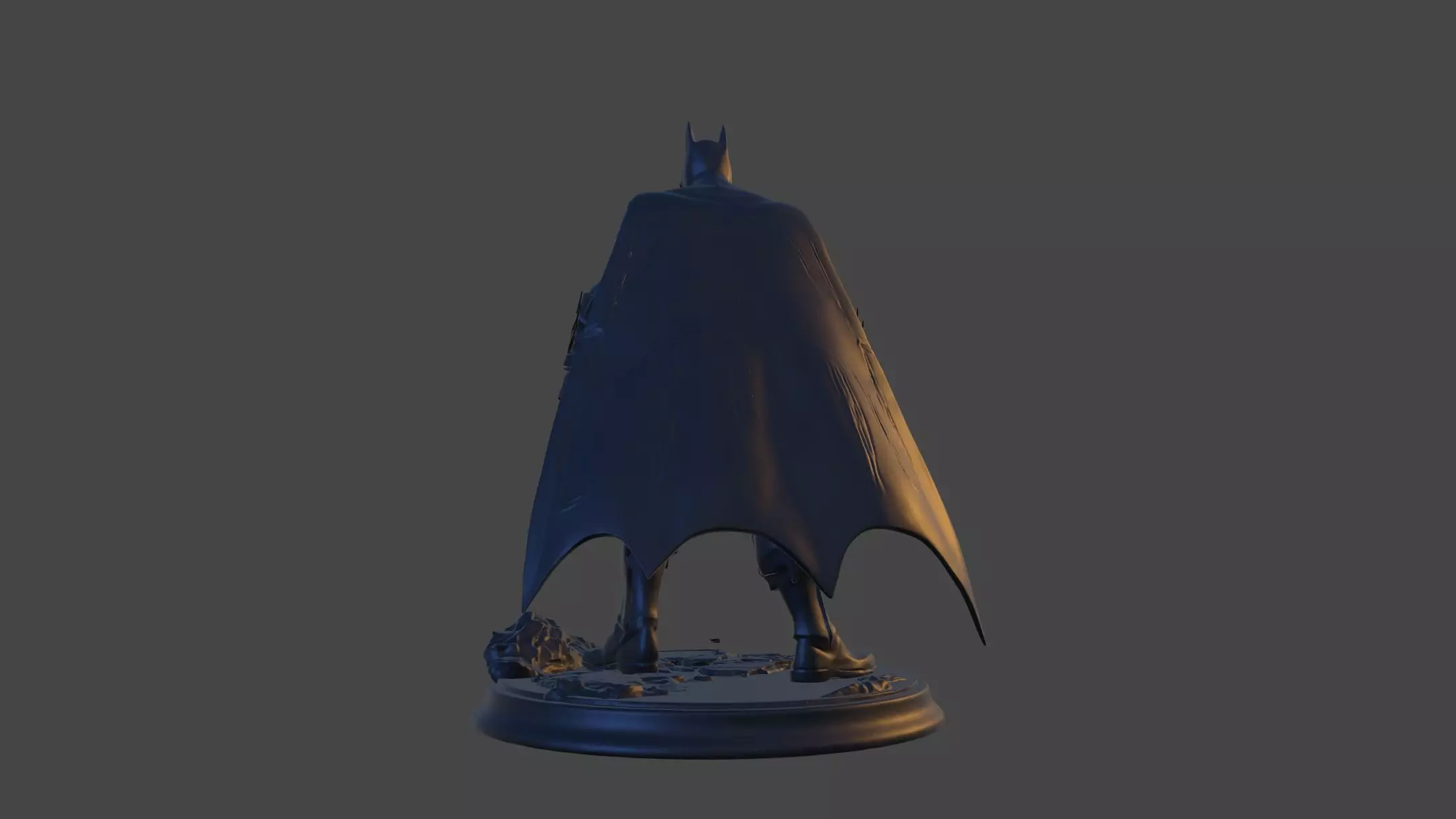 Dark Vigilante High-Poly 3D Print Figurine 3D print model_18