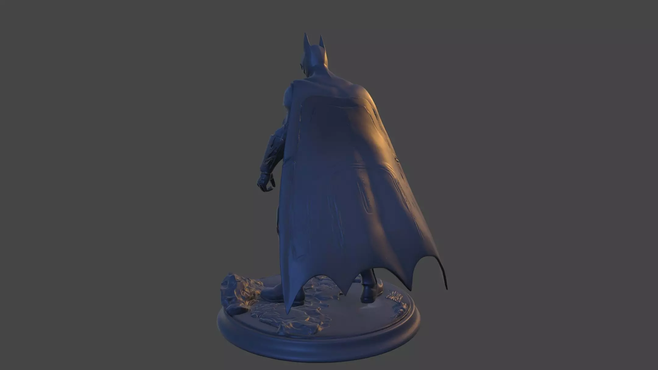 Dark Vigilante High-Poly 3D Print Figurine 3D print model_26