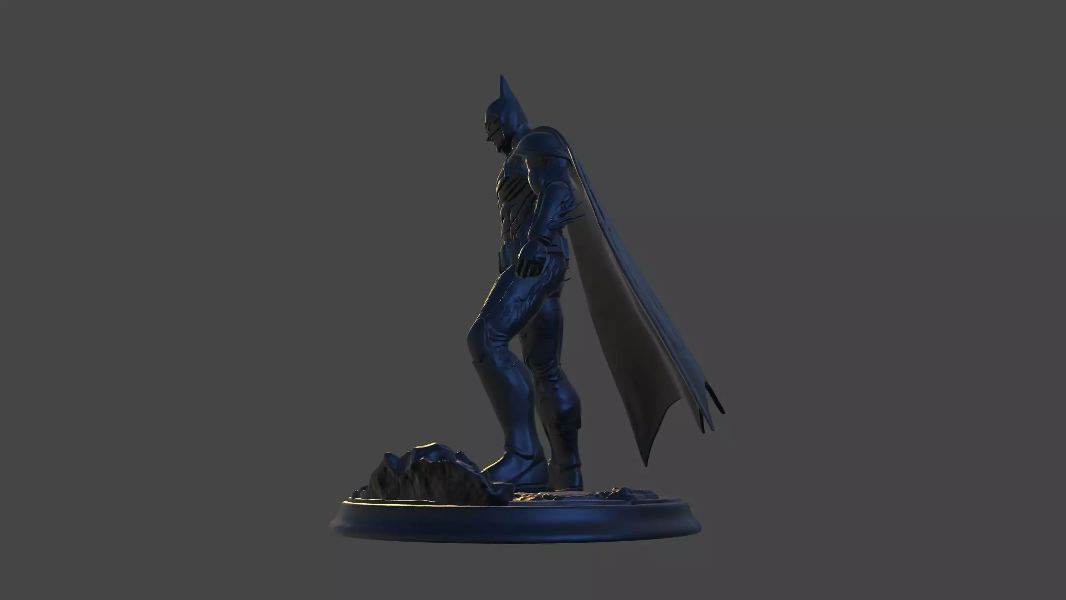 Dark Vigilante High-Poly 3D Print Figurine 3D print model_23