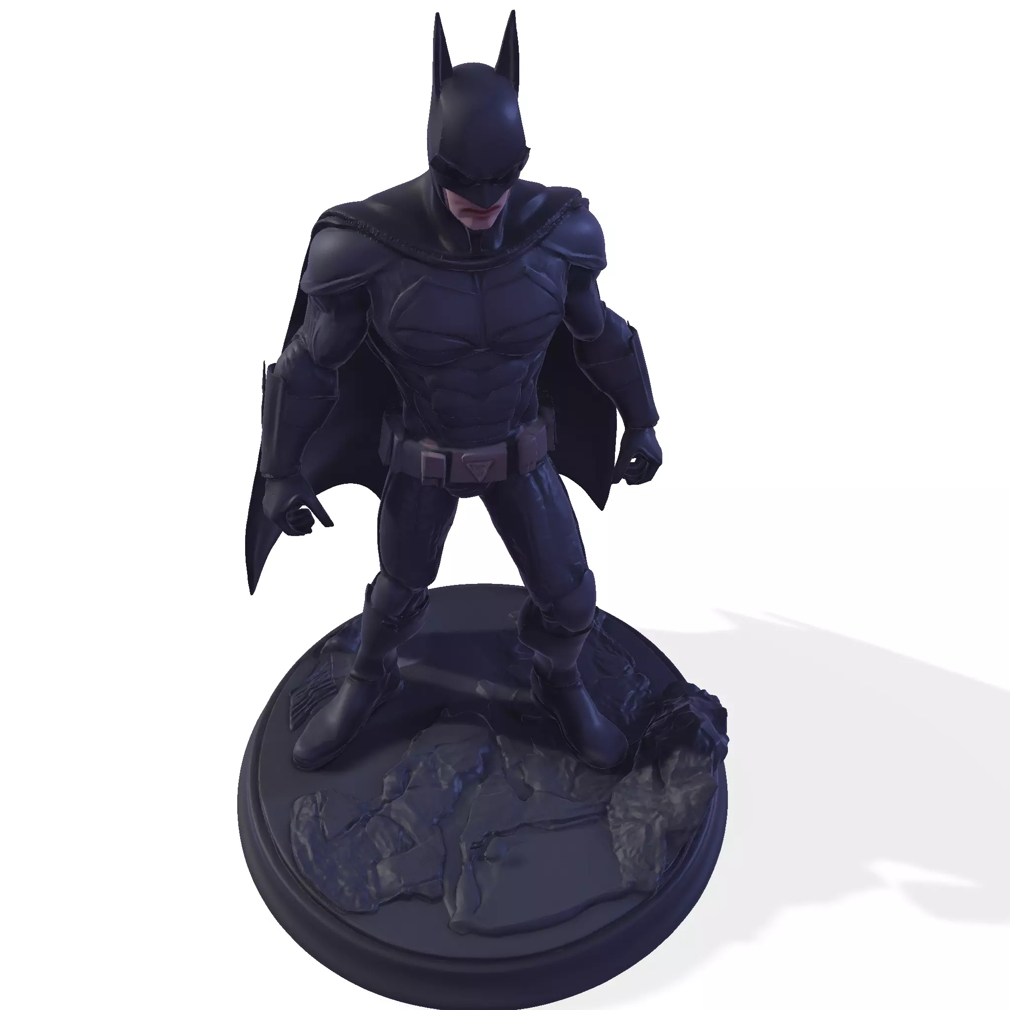 Dark Vigilante High-Poly 3D Print Figurine 3D print model_6