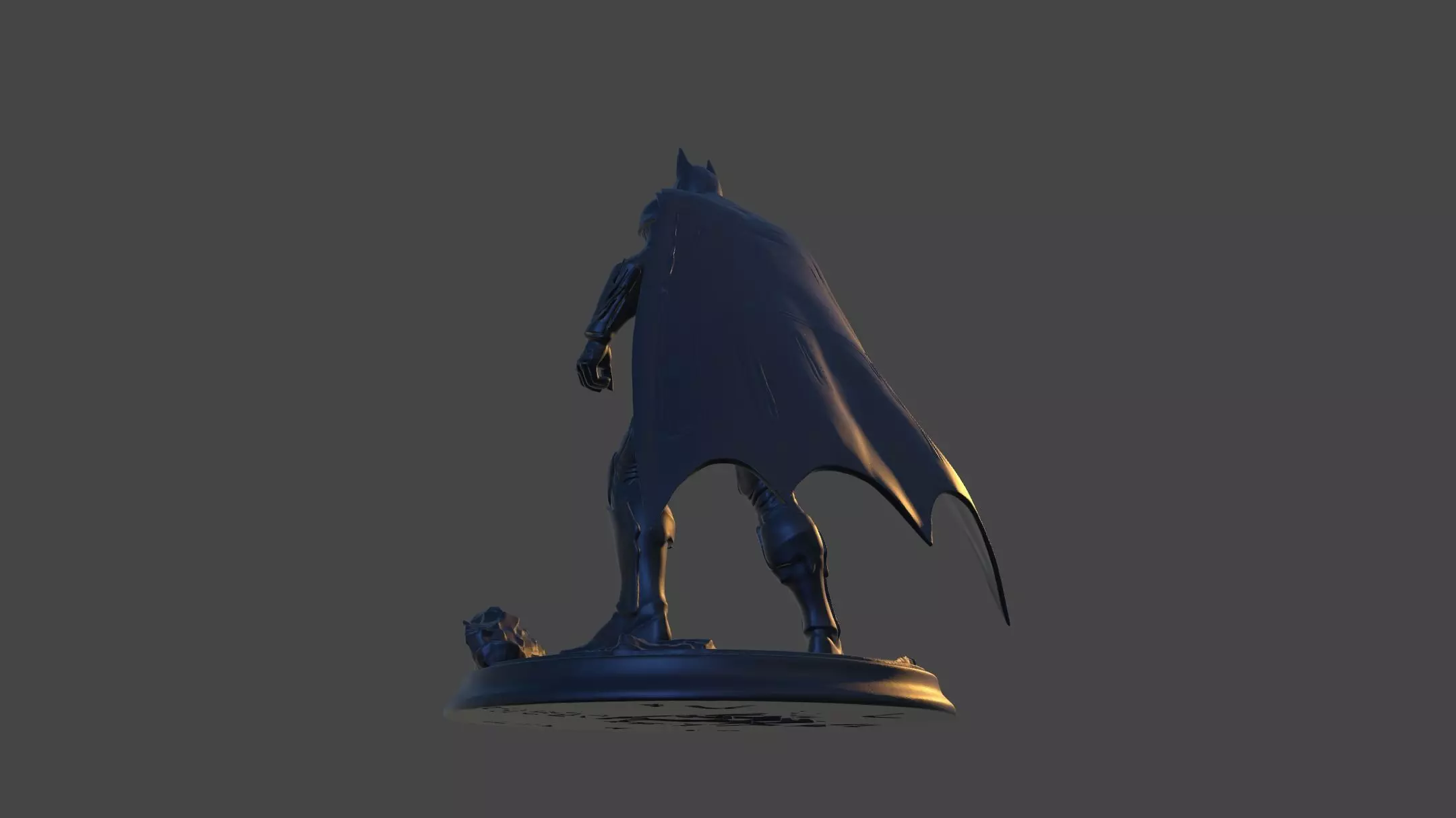 Dark Vigilante High-Poly 3D Print Figurine 3D print model_22