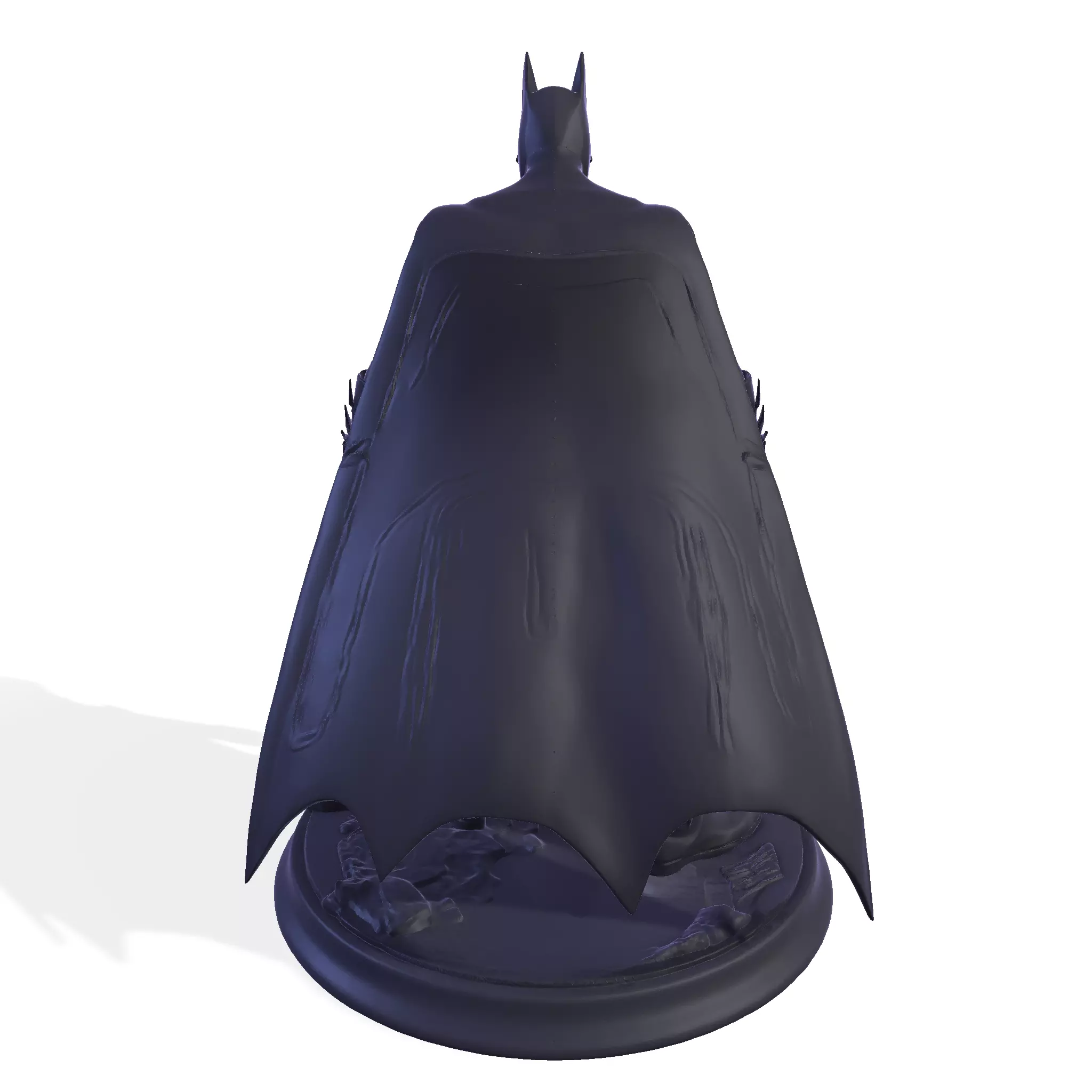 Dark Vigilante High-Poly 3D Print Figurine 3D print model_3