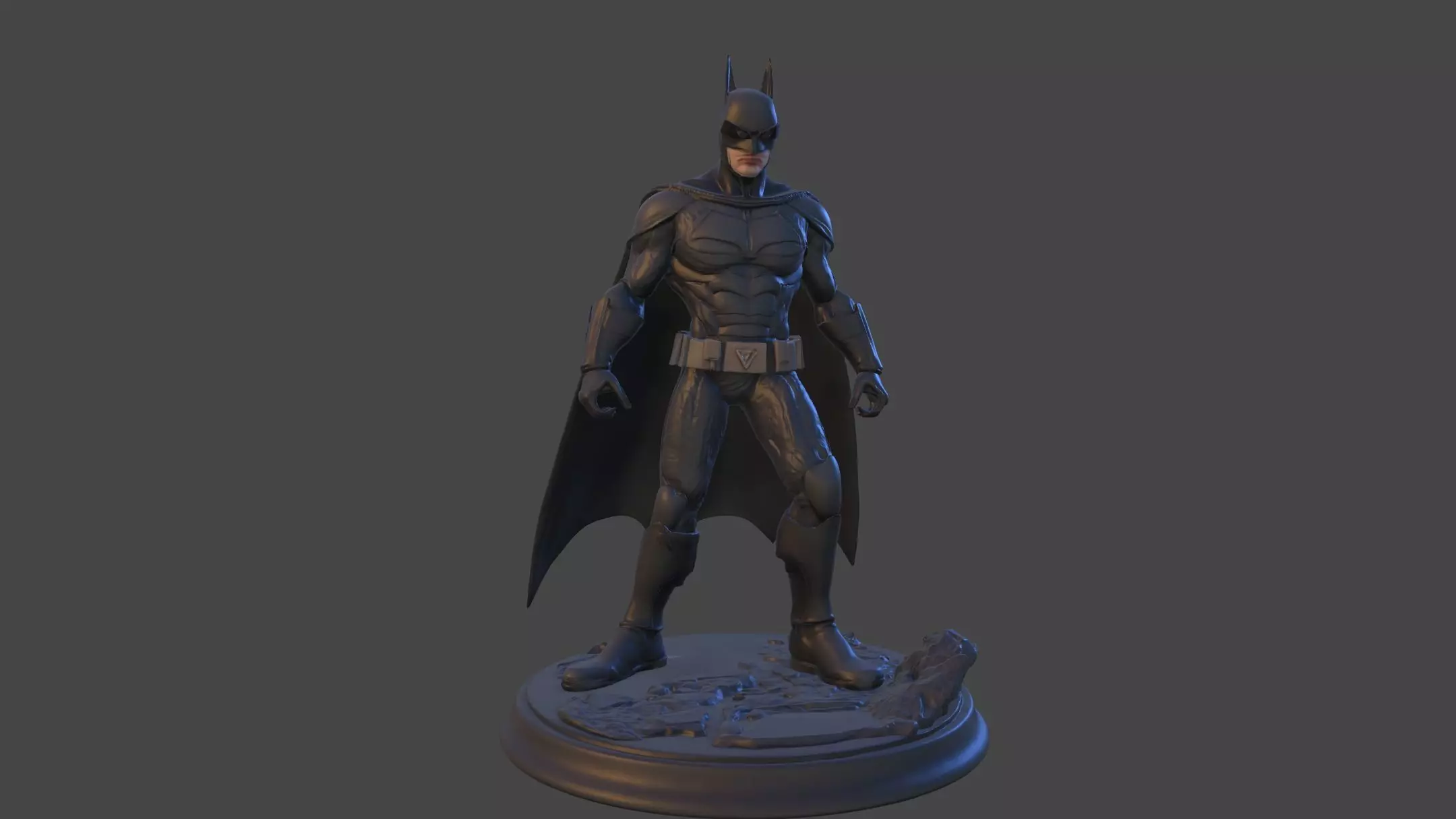 Dark Vigilante High-Poly 3D Print Figurine 3D print model_31