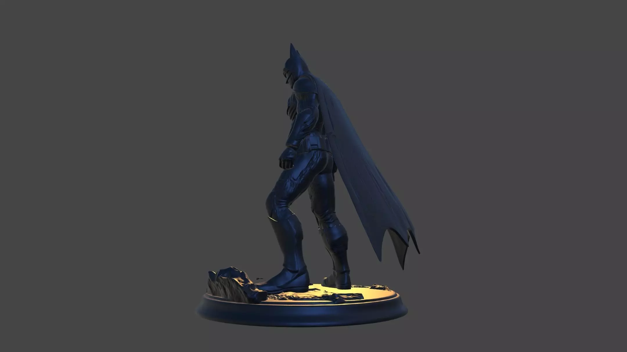 Dark Vigilante High-Poly 3D Print Figurine 3D print model_17