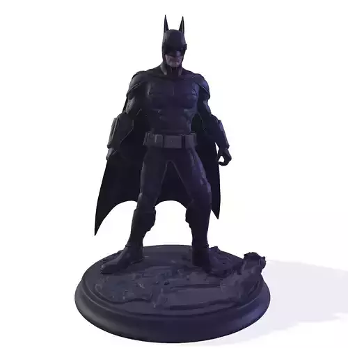 Dark Vigilante High-Poly 3D Print Figurine