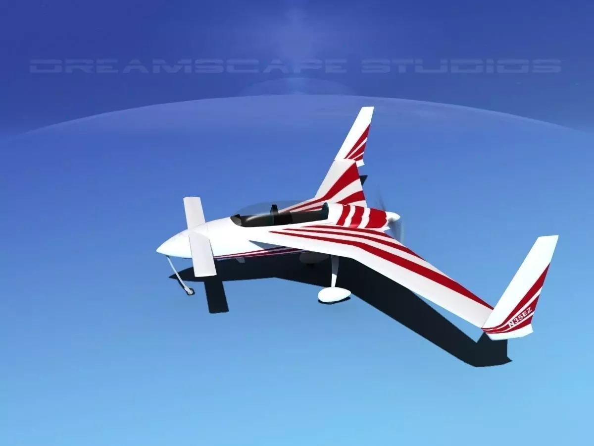 Rutan Long-EZ V06 3D model_0