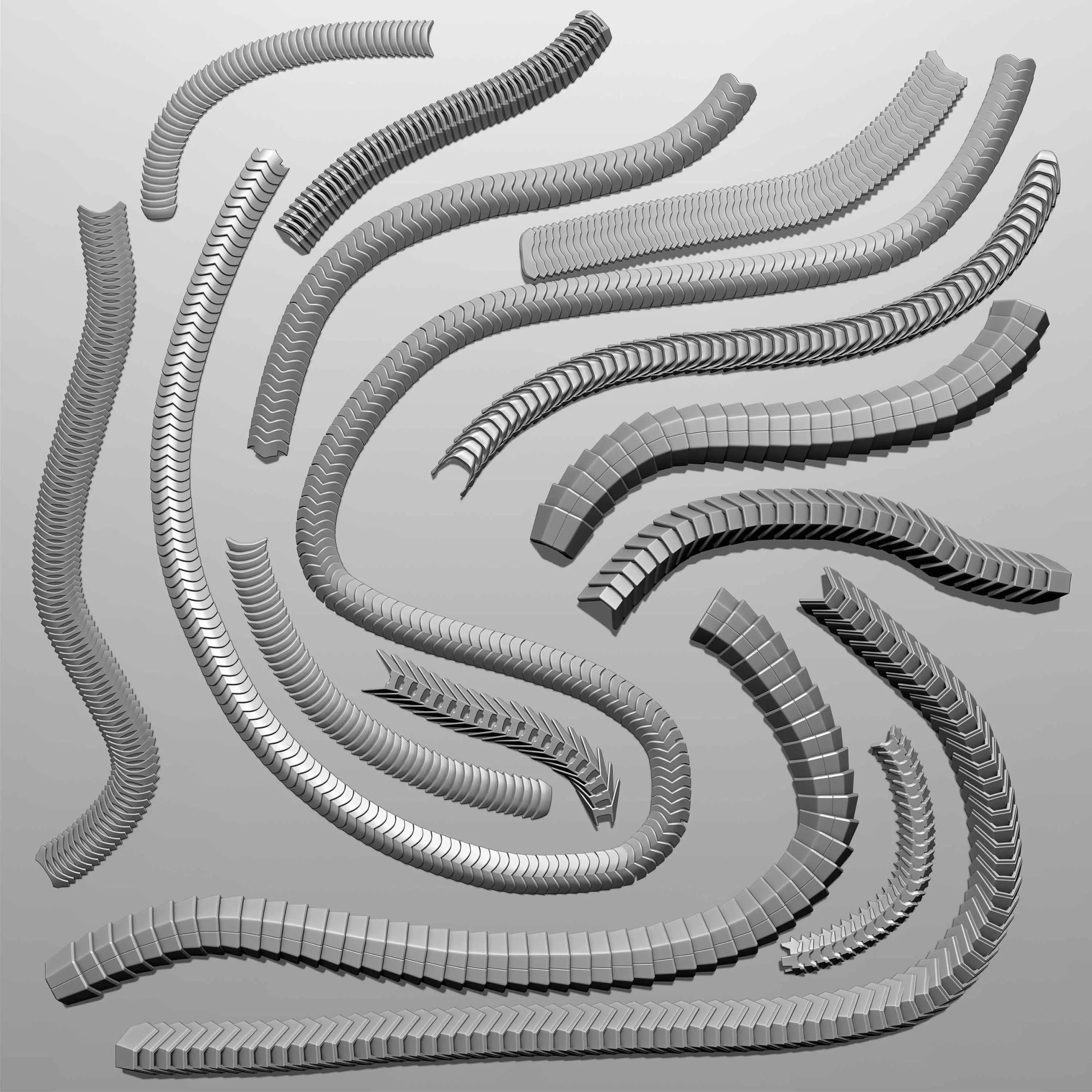 Hard Surface Mega Kit and IMM Brushes Volume 02 Low-poly 3D model_17