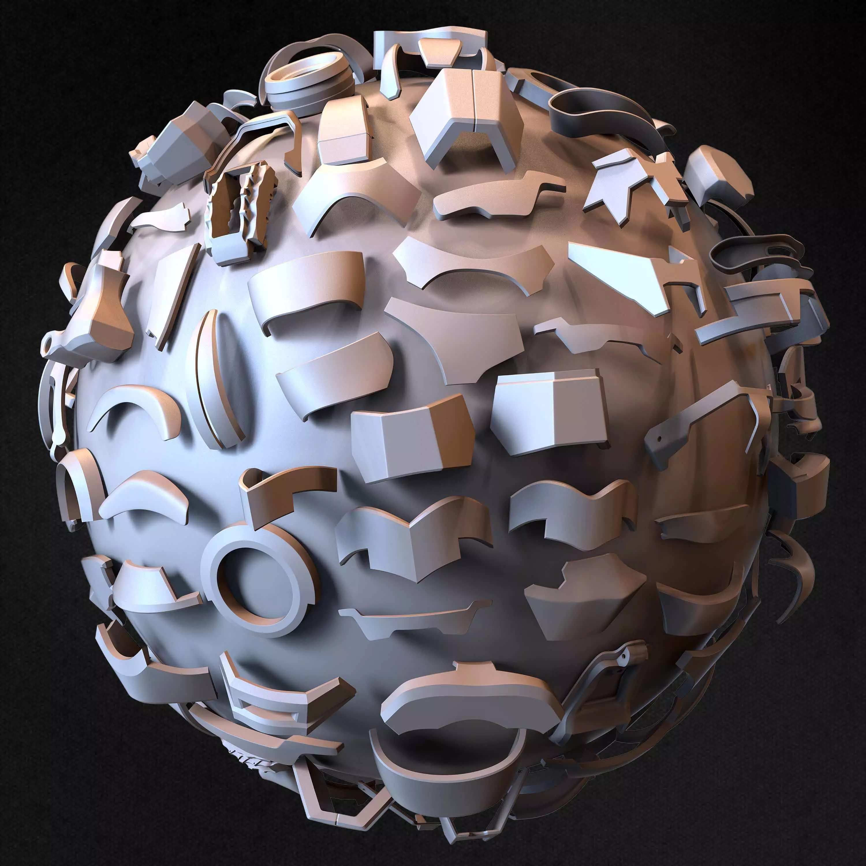 Hard Surface Mega Kit and IMM Brushes Volume 02 Low-poly 3D model_11