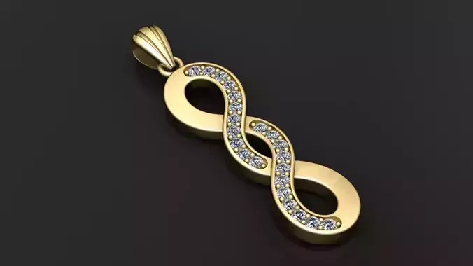 Infinity Diamond Pendant