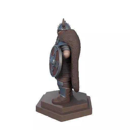 2708 Viking Warrior in Full Armor 3D Model fantasy 3D print model_32