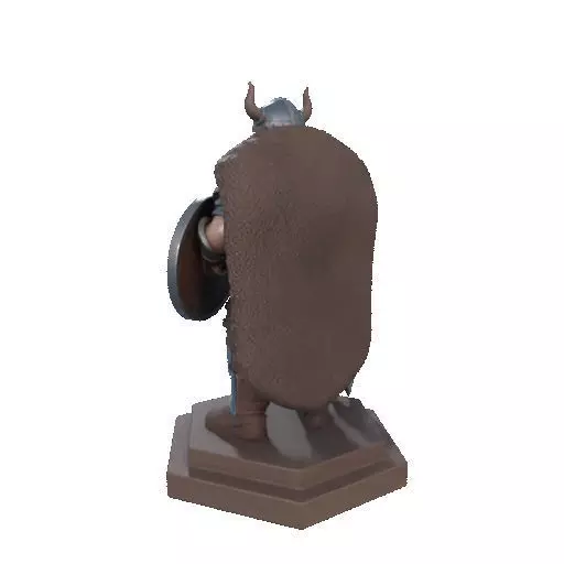 2708 Viking Warrior in Full Armor 3D Model fantasy 3D print model_28