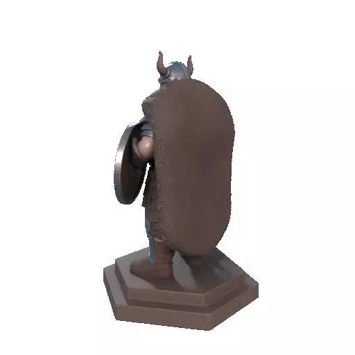 2708 Viking Warrior in Full Armor 3D Model fantasy 3D print model_29