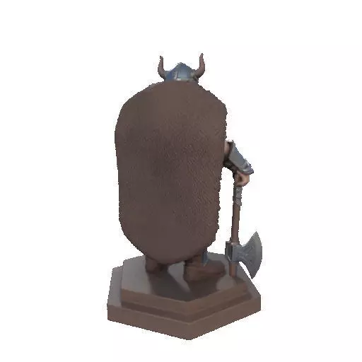 2708 Viking Warrior in Full Armor 3D Model fantasy 3D print model_23