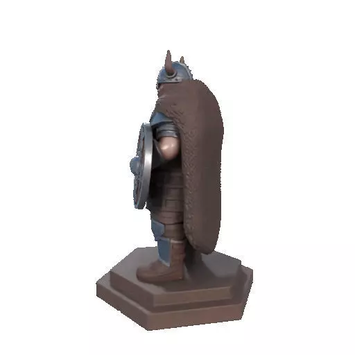 2708 Viking Warrior in Full Armor 3D Model fantasy 3D print model_31