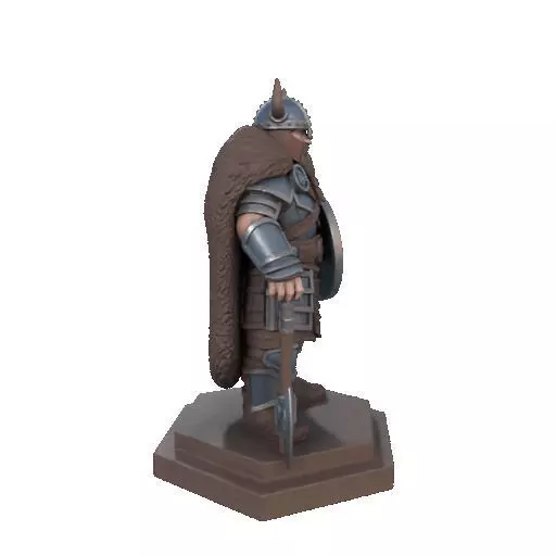 2708 Viking Warrior in Full Armor 3D Model fantasy 3D print model_17