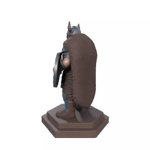 2708 Viking Warrior in Full Armor 3D Model fantasy 3D print model_30