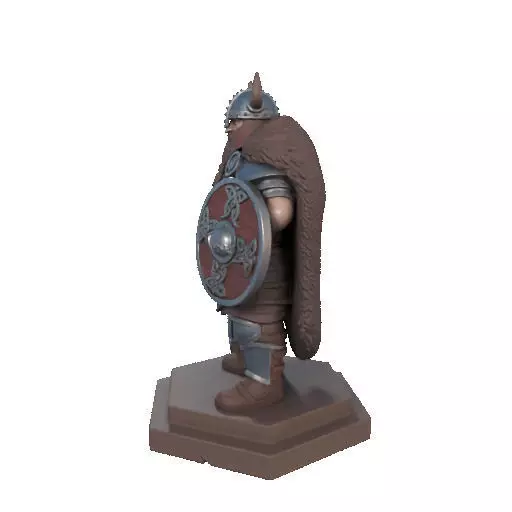 2708 Viking Warrior in Full Armor 3D Model fantasy 3D print model_33