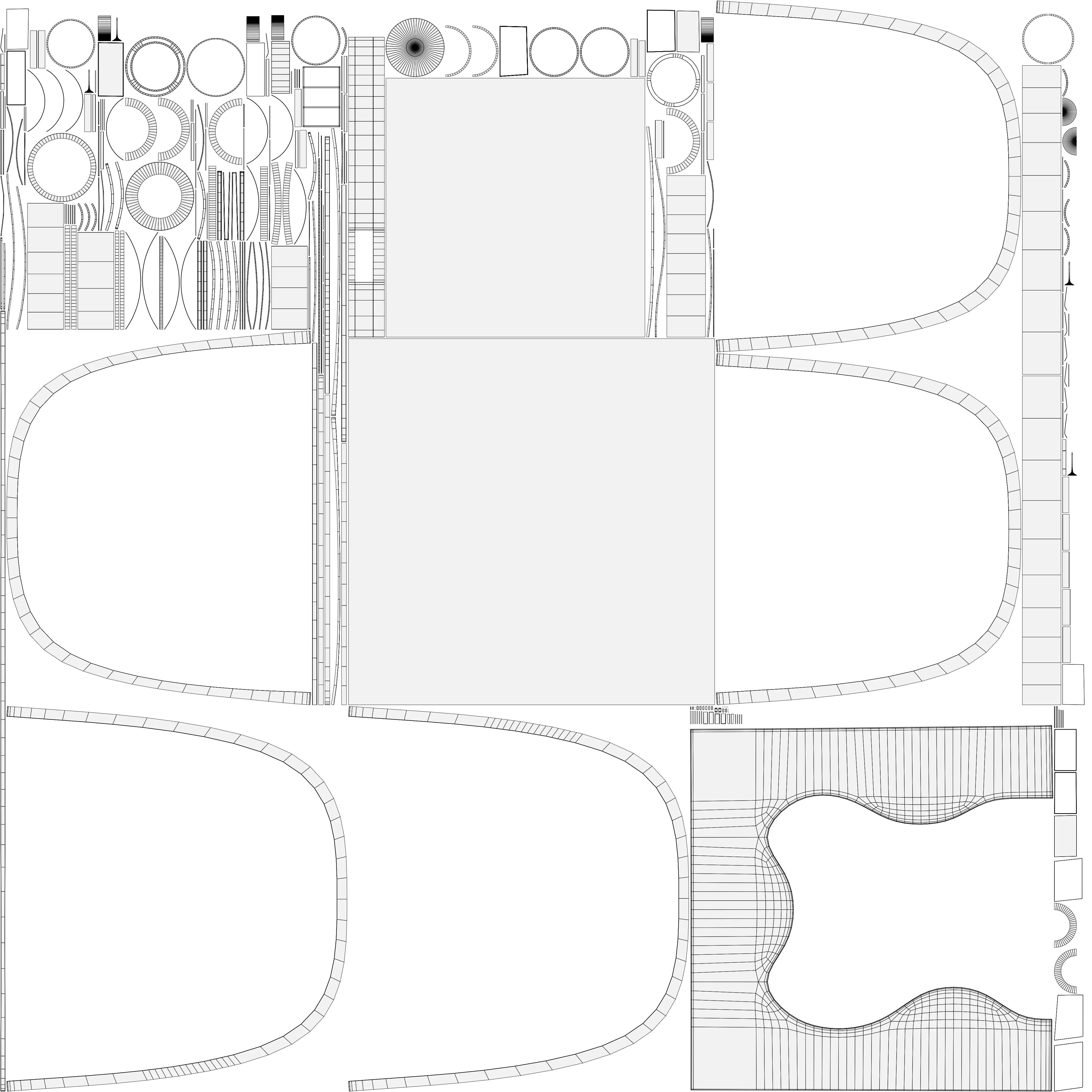 Virtual TV News Studio 3D model_14