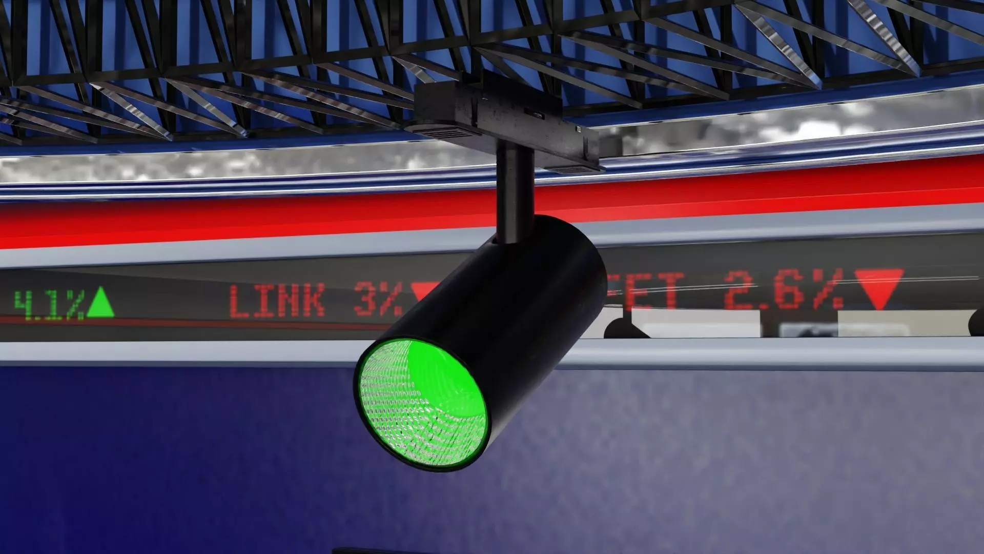 Virtual TV News Studio 3D model_11