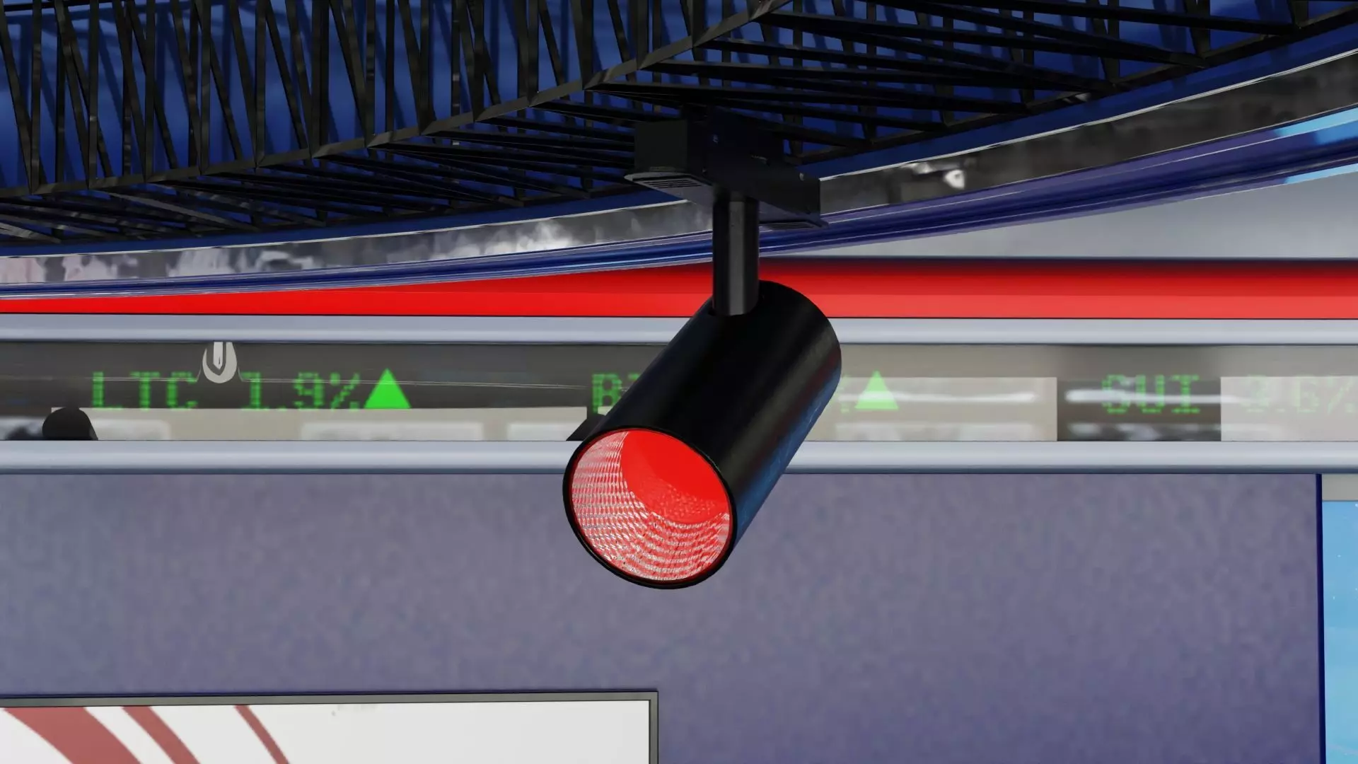 Virtual TV News Studio 3D model_12