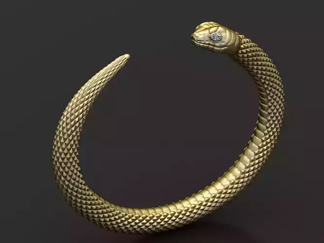Diamond Serpent Bracelet