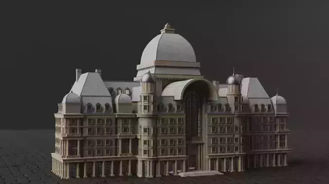 Classical European Building - House 4