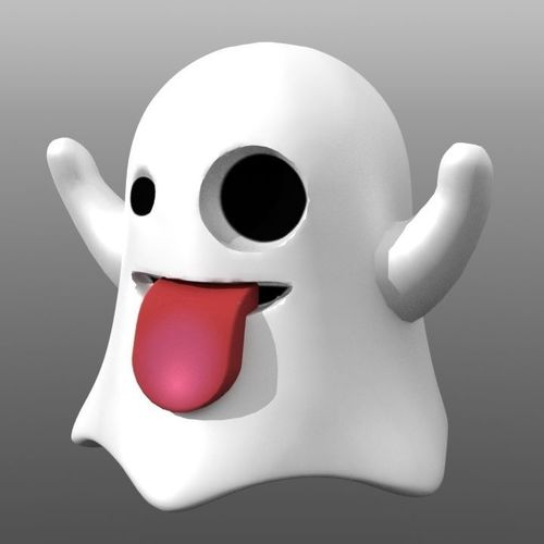 Emoji Ghost 3D print model