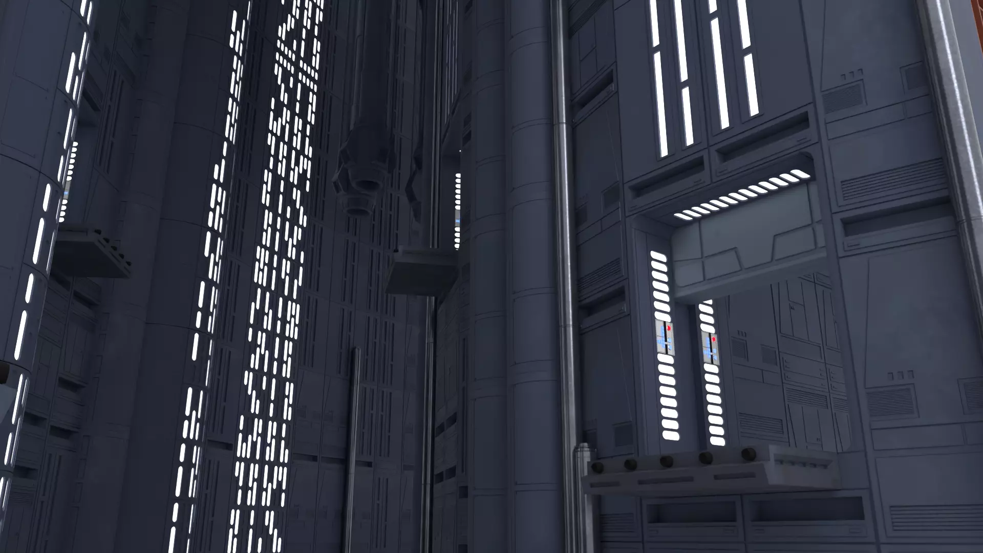 Set 2 - Death Star Shaft 1-6 Scale 3D Model Collection_9