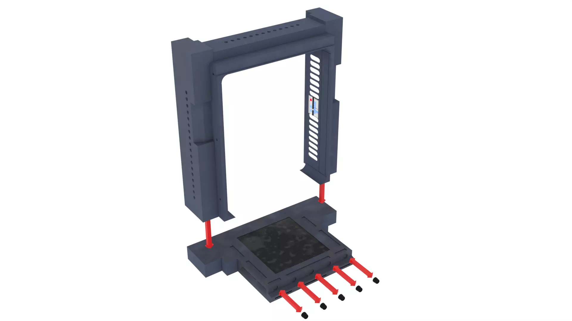 Set 2 - Death Star Shaft 1-6 Scale 3D Model Collection_62