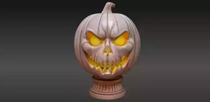 Haunted Pumpkin Sculpture 3D Model Pumpkin Halloween Decor 3D print model Haunted Pumpkin Sculpture 3D Model Pumpkin Halloween Decor 3D print model