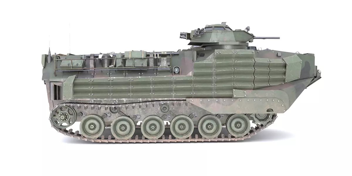 Assault Amphibious Vehicle AAVP 7A1 Free low-poly 3D model_3