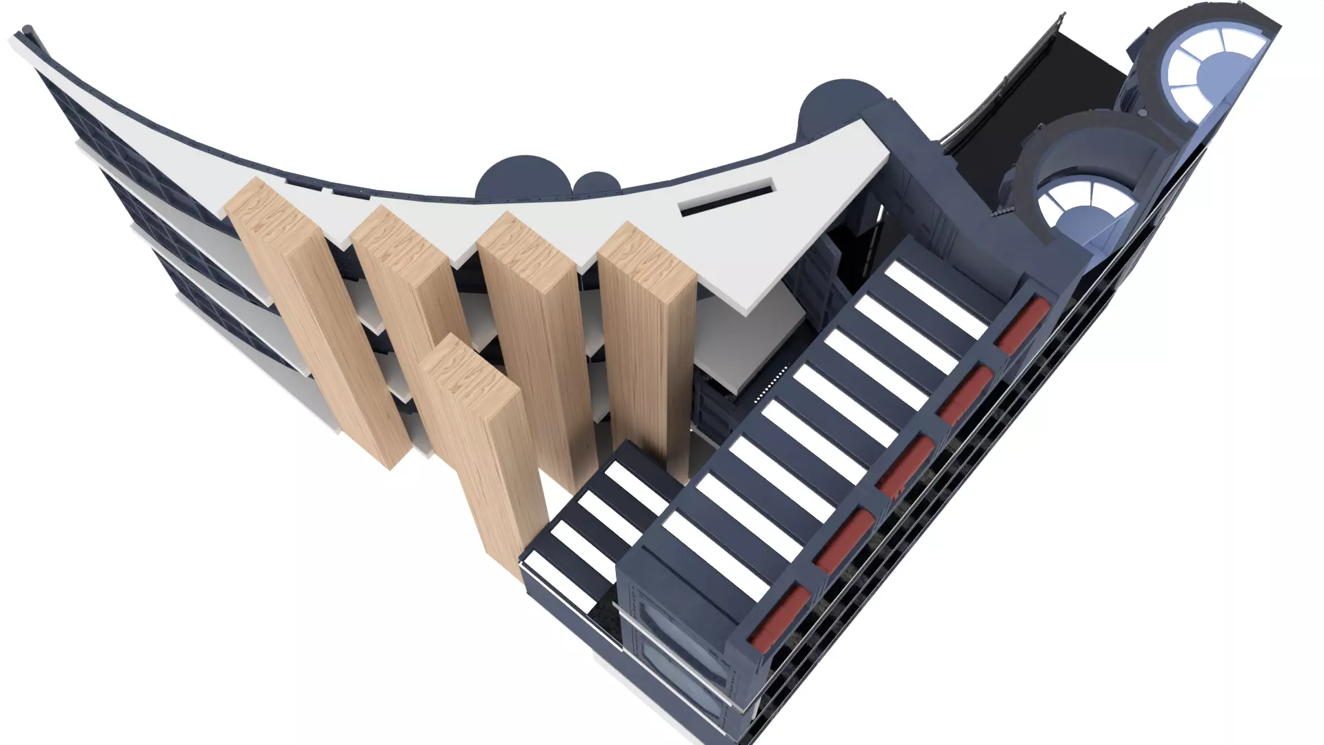 Set 2 - Death Star Shaft 1-12 Scale 3D Model Collection_56