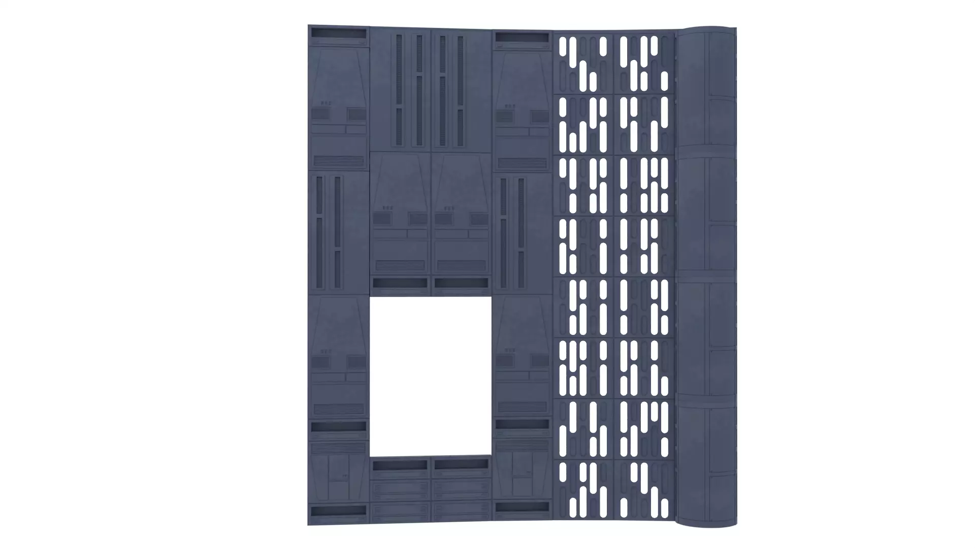 Set 2 - Death Star Shaft 1-12 Scale 3D Model Collection_57